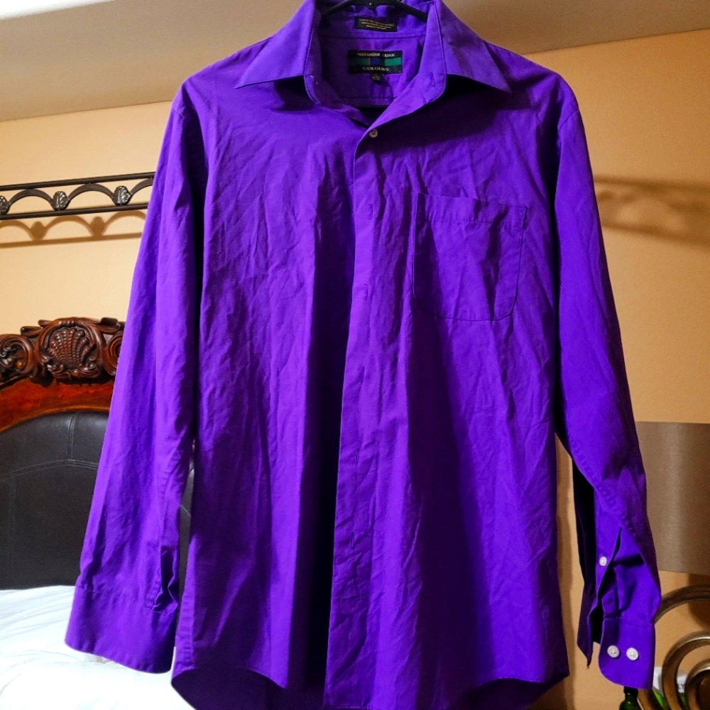 Alexander Julian! Purple! Long Sleeve